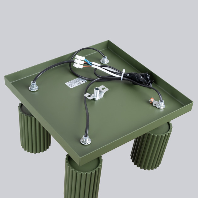 Plafonnier Elaen 4 vert olive