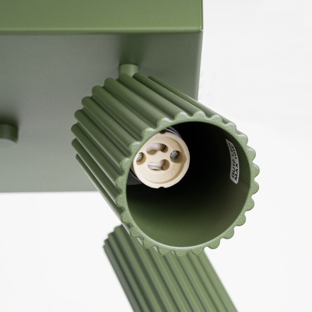 Plafonnier Elaen 4 vert olive