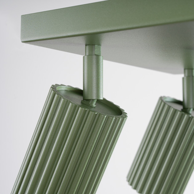 Plafonnier Elaen 4 vert olive