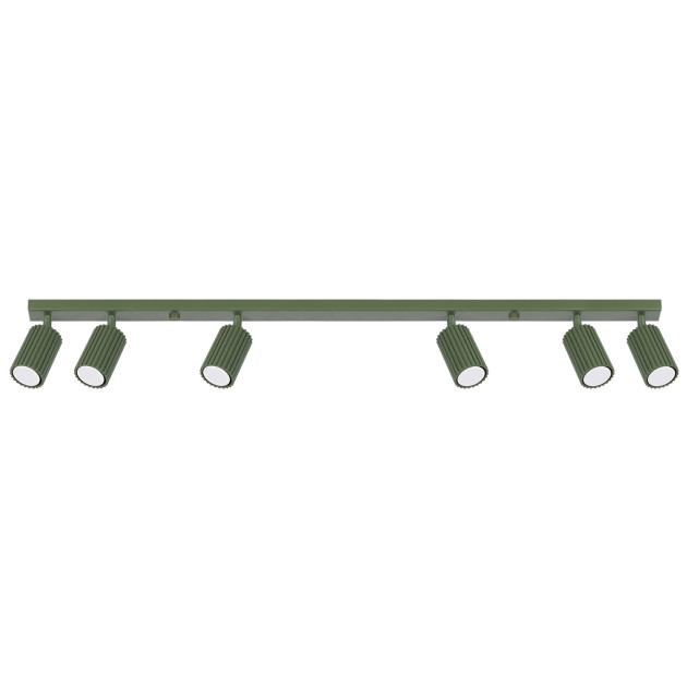 Plafonnier Elaen 6L vert olive
