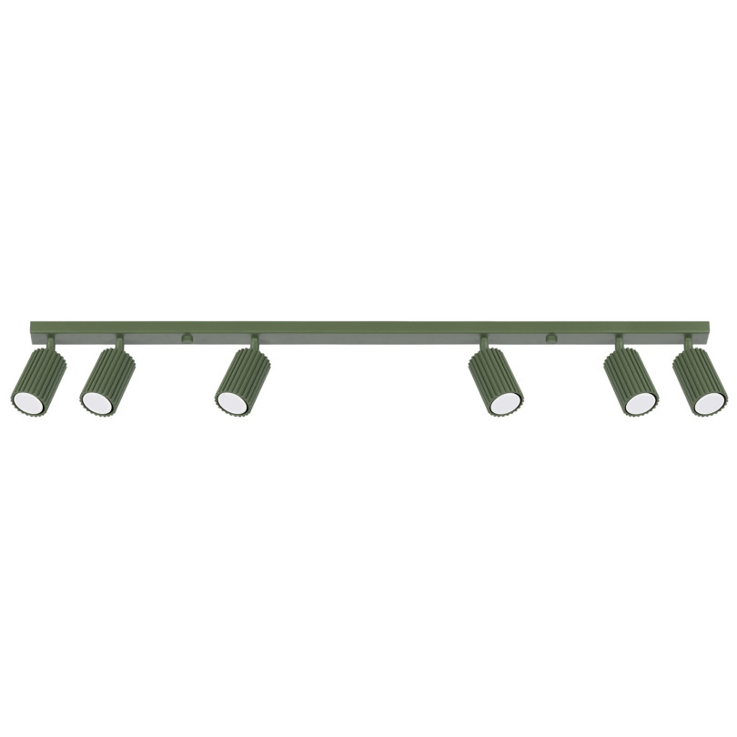 Plafonnier Elaen 6L vert olive