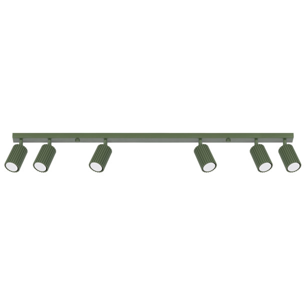 Plafonnier Elaen 6L vert olive