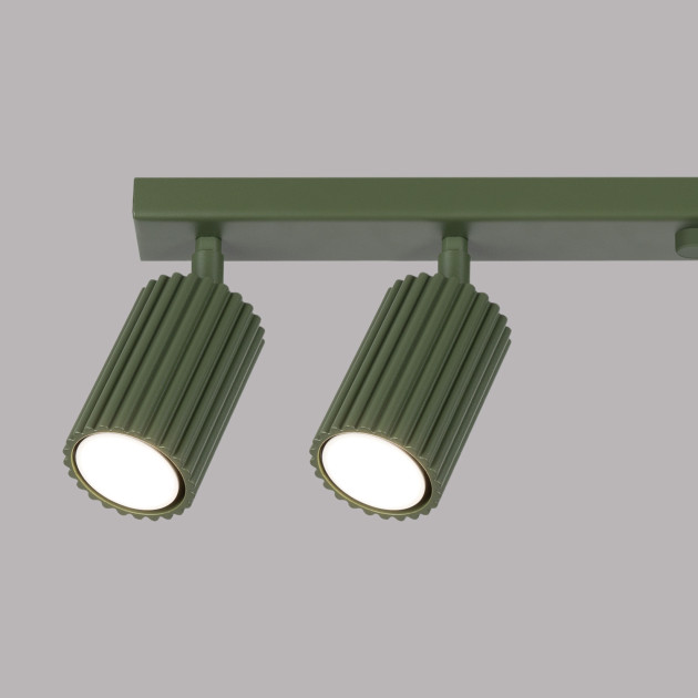 Plafonnier Elaen 6L vert olive