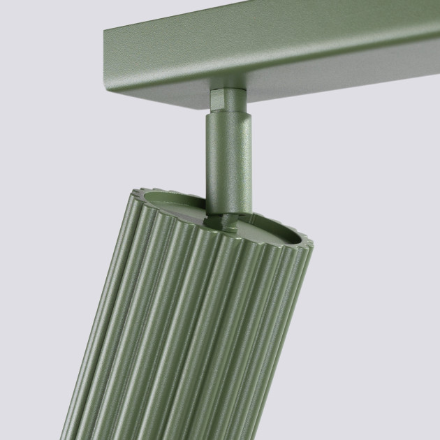 Plafonnier Elaen 6L vert olive
