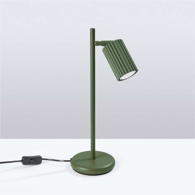 Lampe à poser Elaen vert olive