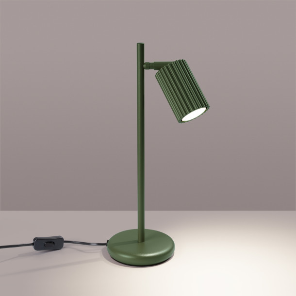 Lampe à poser Elaen vert olive