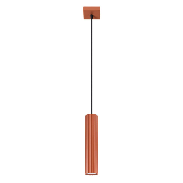 Lampe suspendue Elaen 1 rouge ocre