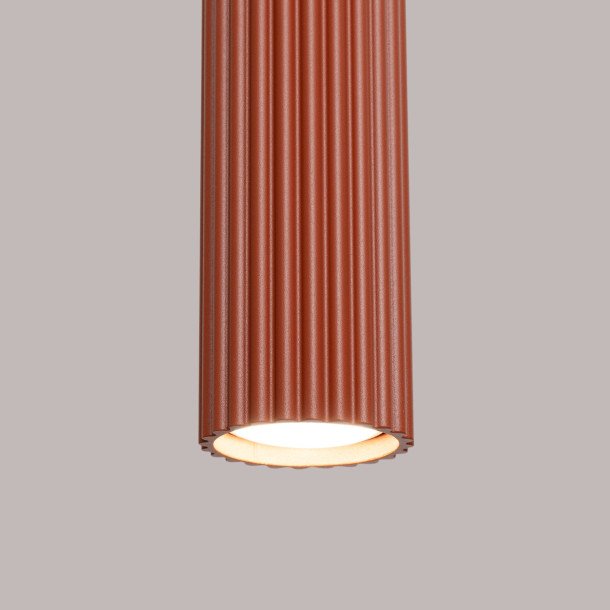 Lampe suspendue Elaen 1 rouge ocre
