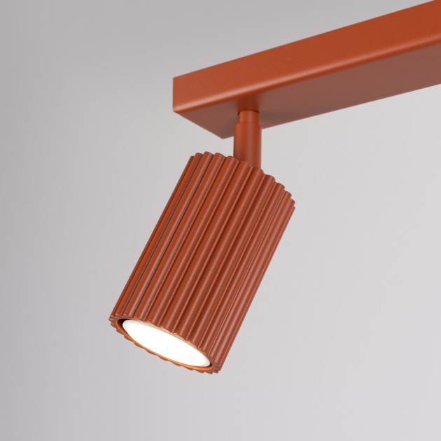Plafonnier Elaen 2 rouge ocre