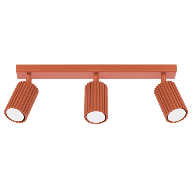 Plafonnier Elaen 3L rouge ocre
