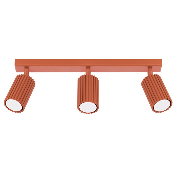 Plafonnier Elaen 3L rouge ocre