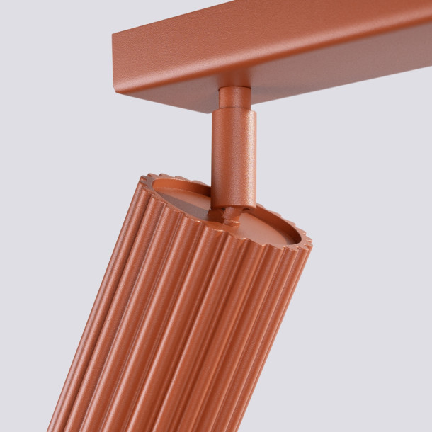 Plafonnier Elaen 3L rouge ocre