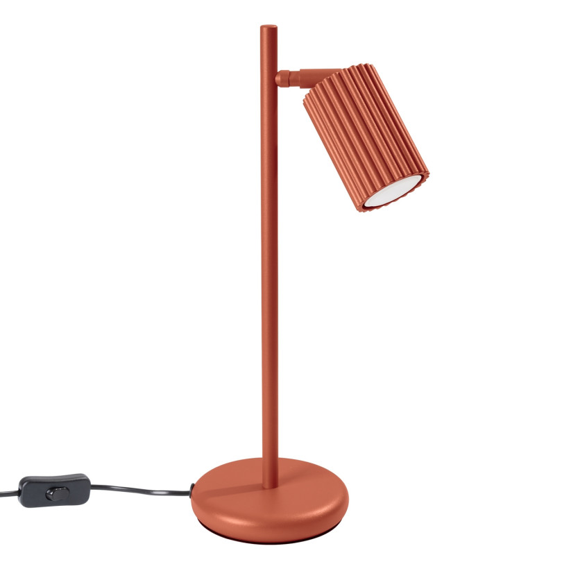 Lampe à poser Elaen rouge ocre