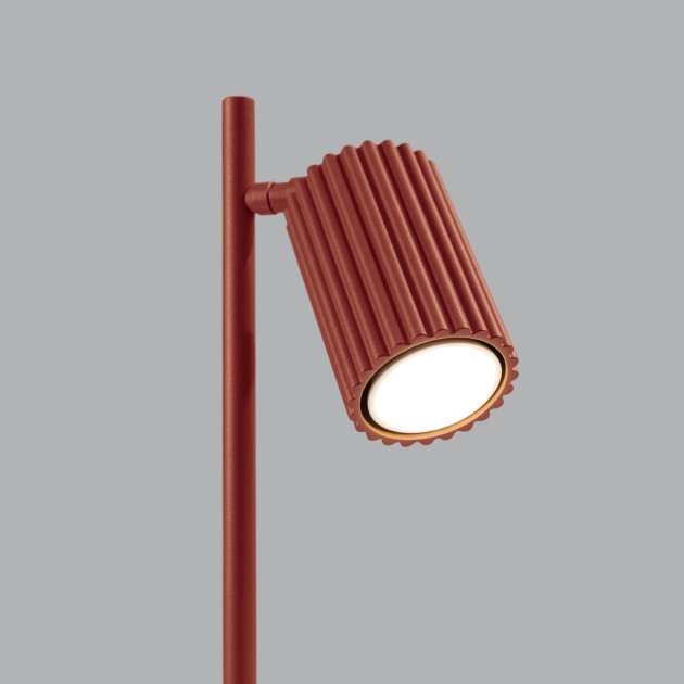 Lampe à poser Elaen rouge ocre