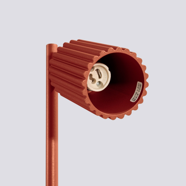 Lampe à poser Elaen rouge ocre