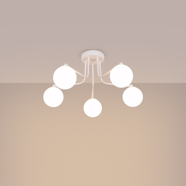 Lustre Zenaaar 5 blanc