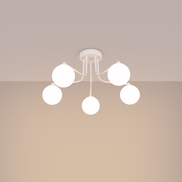 Lustre Zenaaar 5 blanc