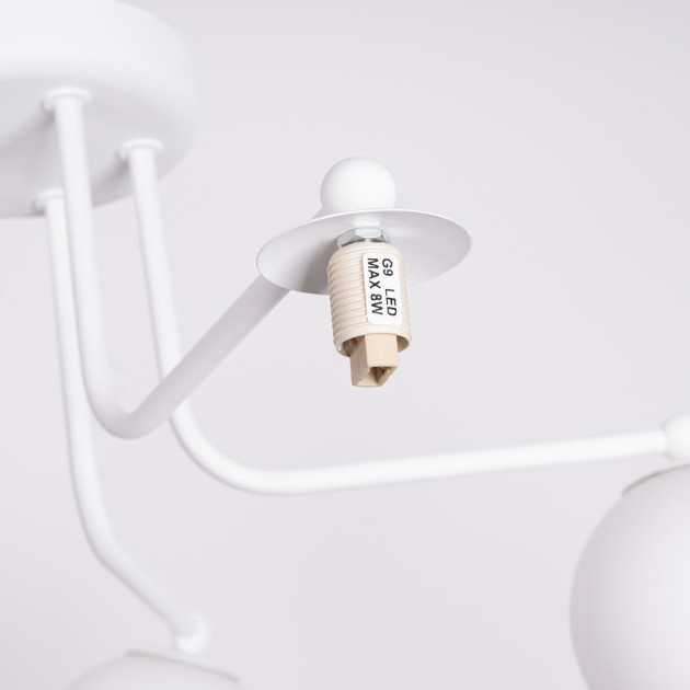 Lustre Zenaaar 5 blanc