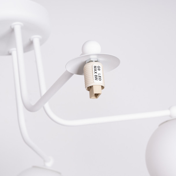 Lustre Zenaaar 5 blanc