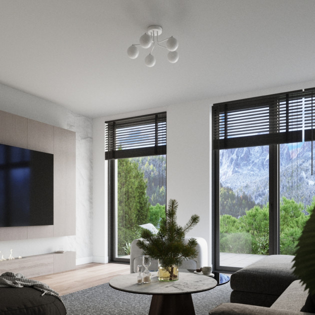 Lustre Zenaaar 5 blanc
