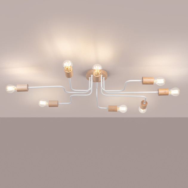 Lustre Veraiaen 8 blanc