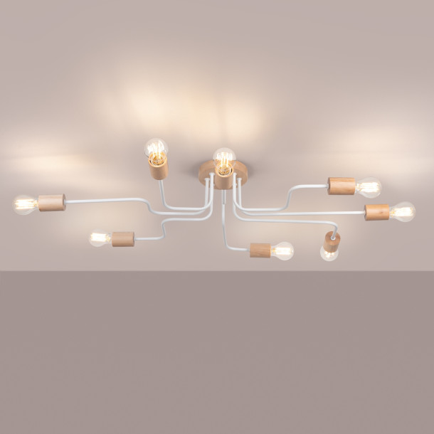 Lustre Veraiaen 8 blanc