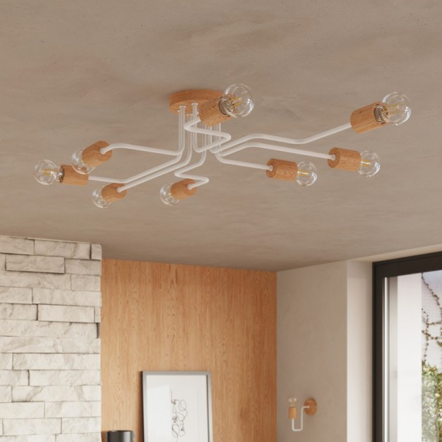 Lustre Veraiaen 8 blanc