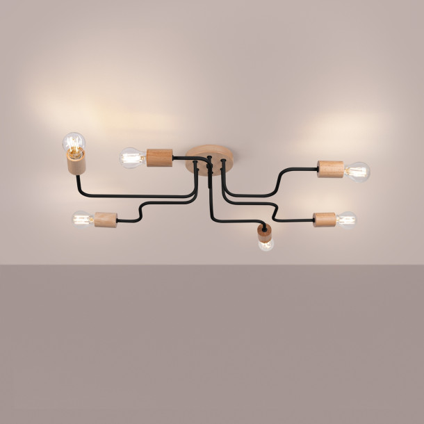 Lustre Veraiaen 6 noir