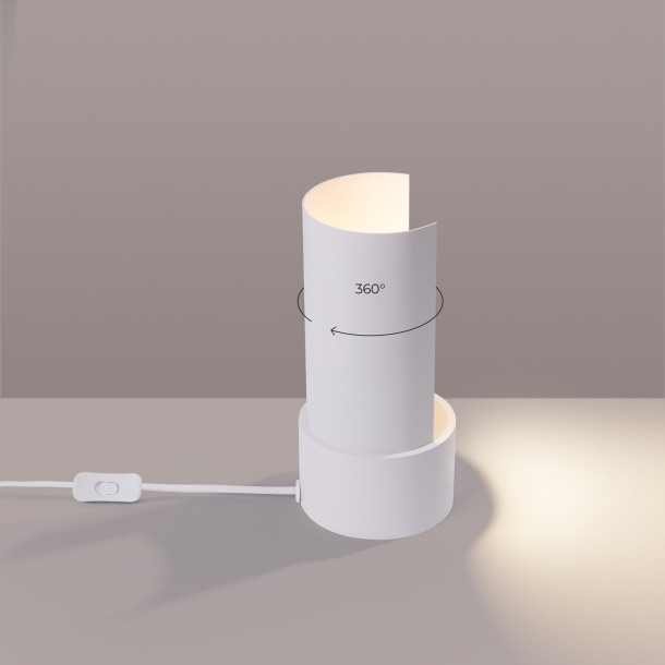 Lampe à poser Luxeiaon blanc