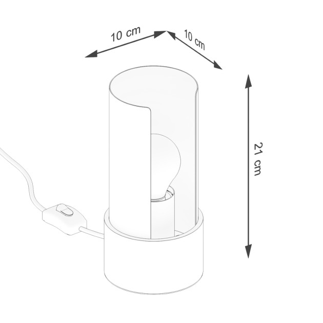 Lampe à poser Luxeiaon blanc