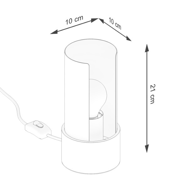 Lampe à poser Luxeiaon blanc