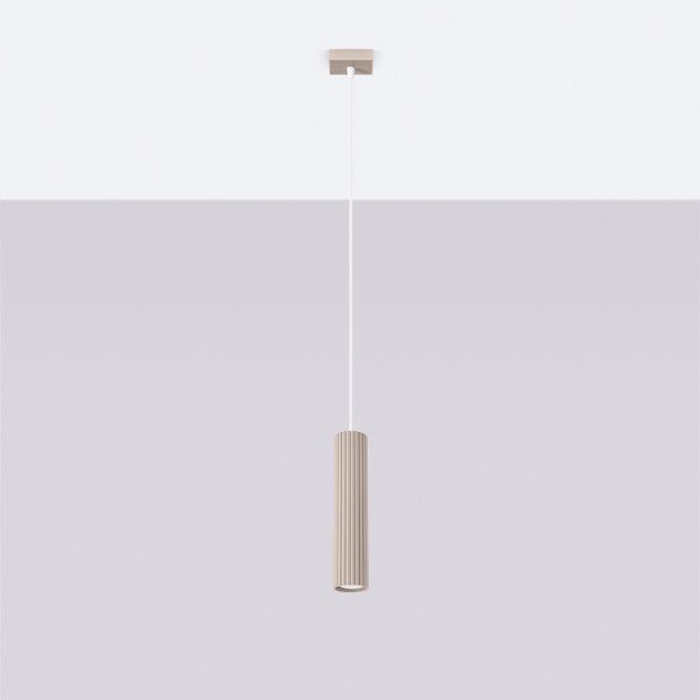 Lampe suspendue Elaen 1 taupe