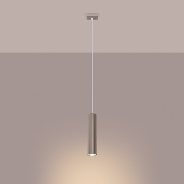 Lampe suspendue Elaen 1 taupe
