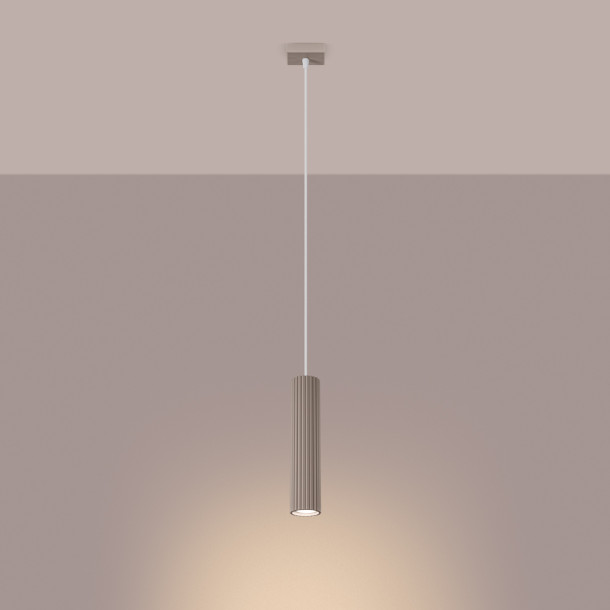 Lampe suspendue Elaen 1 taupe