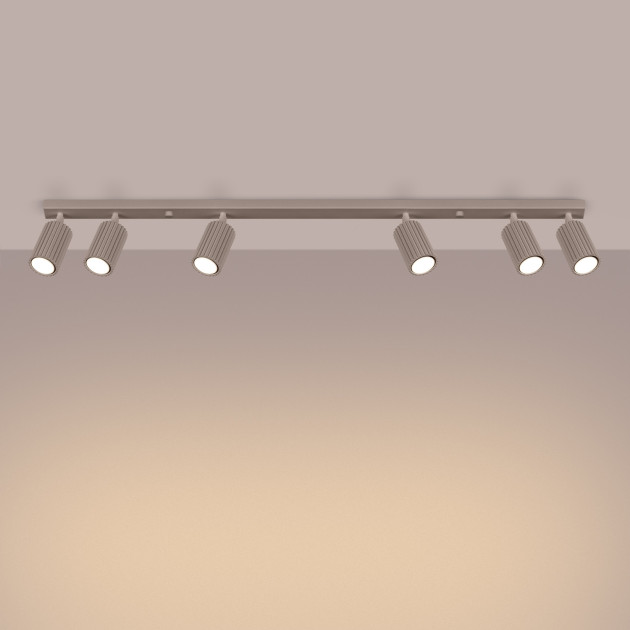 Plafonnier Elaen 6L taupe