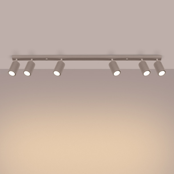 Plafonnier Elaen 6L taupe