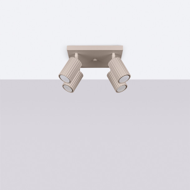 Plafonnier Elaen 4 taupe
