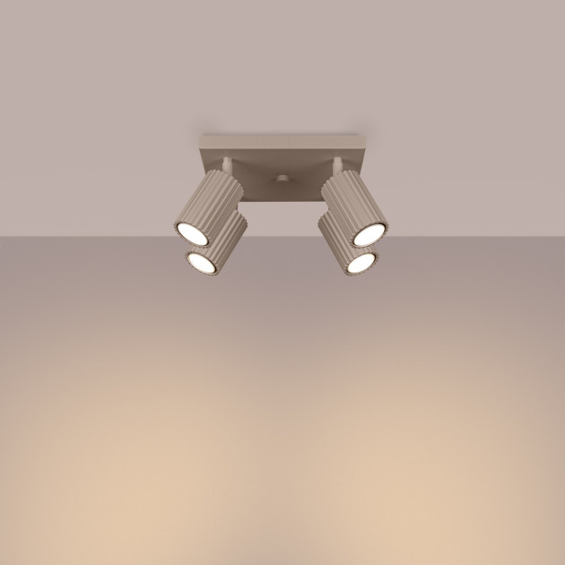 Plafonnier Elaen 4 taupe
