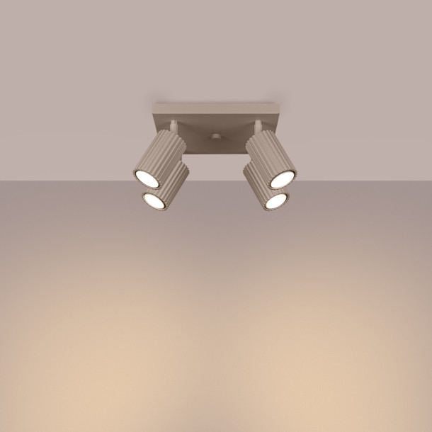 Plafonnier Elaen 4 taupe