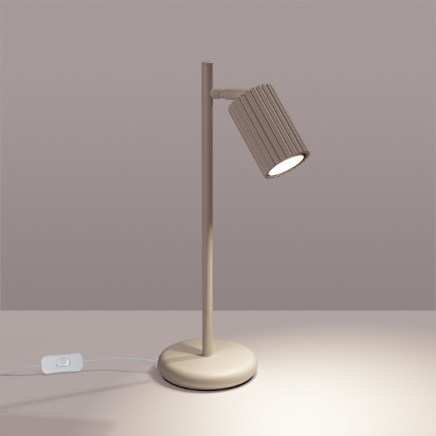 Lampe à poser Elaen taupe