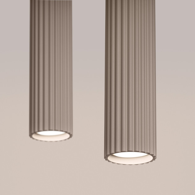 Lampe suspendue Elaen 2 taupe