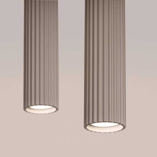 Lampe suspendue Elaen 2 taupe