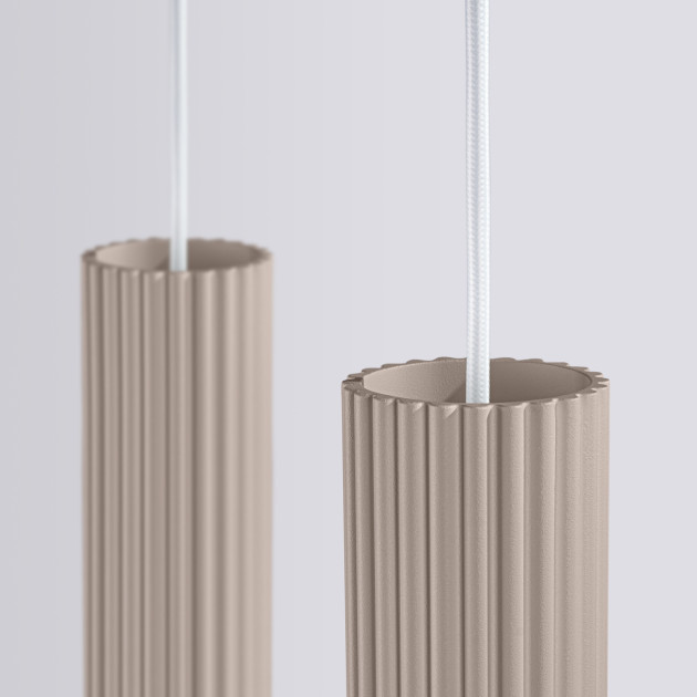 Lampe suspendue Elaen 2 taupe