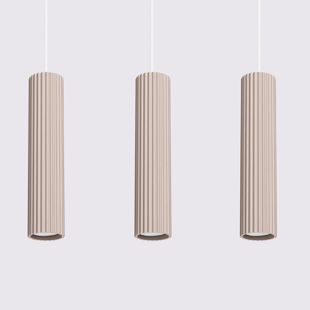 Lampe suspendue Elaen 3L taupe