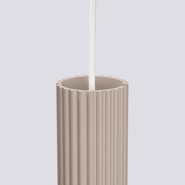 Lampe suspendue Elaen 3L taupe
