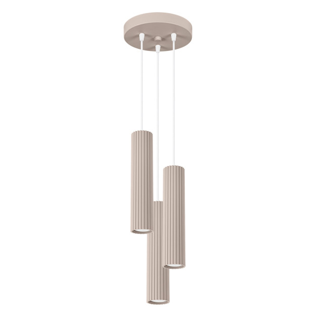 Lampe suspendue Elaen 3P taupe