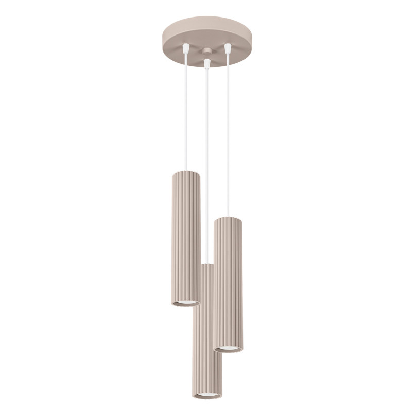 Lampe suspendue Elaen 3P taupe