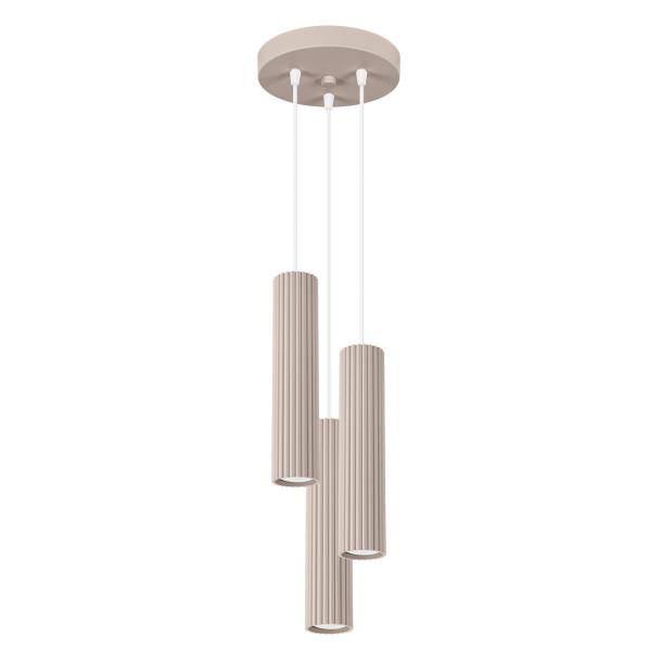 Lampe suspendue Elaen 3P taupe