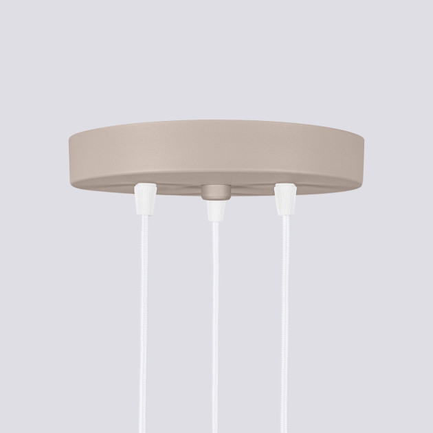 Lampe suspendue Elaen 3P taupe