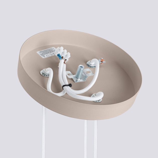 Lampe suspendue Elaen 3P taupe